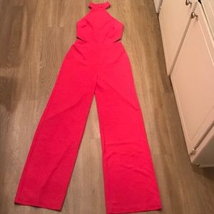 NBD x NAVEN hot pink jumpsuit size small